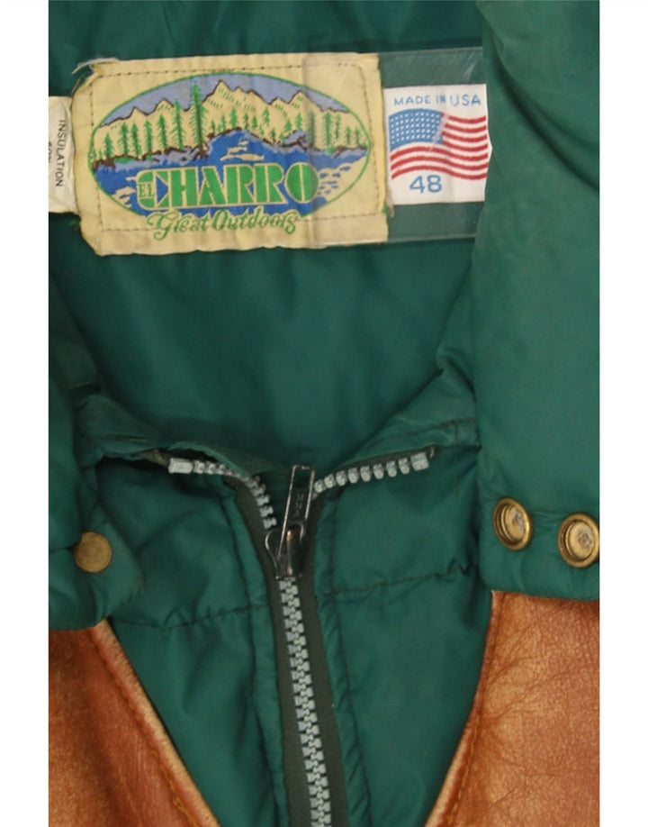 Charro Ανδρικό μπουφάν με επένδυση IT 48 Medium Green Colourblock