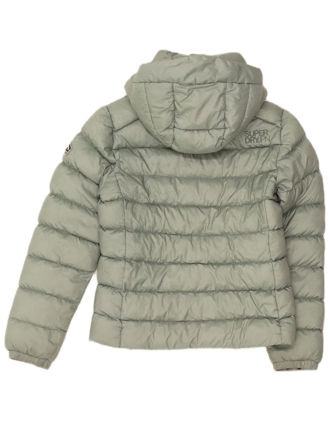 Superdry γυναικείο μπουφάν με κουκούλα με επένδυση UK 12 Μεσαίου πράσινου πολυεστέρα