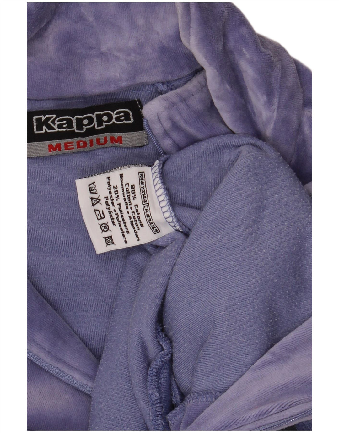 Γυναικεία αθλητική φόρμα KAPPA Top Jacket UK 12 Medium Purple Colourblock Cotton