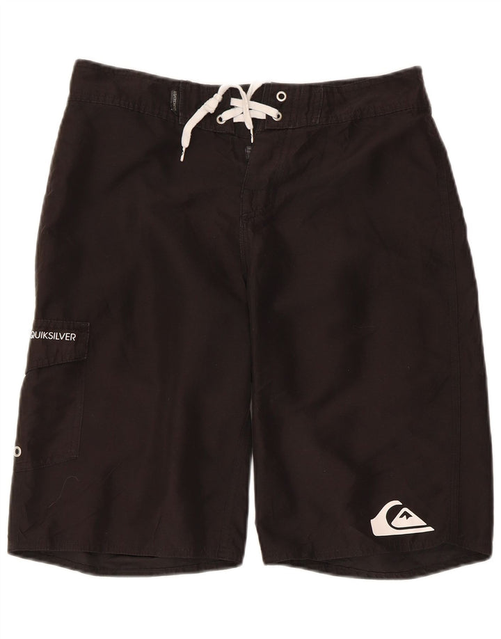 Ανδρικό γραφικό σορτς κολύμβησης Quiksilver Μικρό μαύρο πολυεστέρα