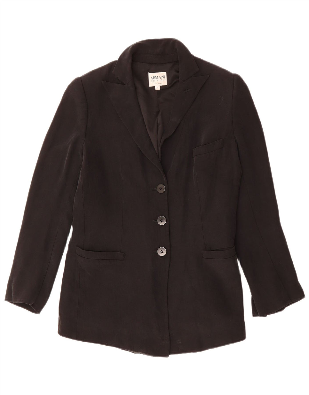 ARMANI COLLEZIONI Γυναικείο σακάκι 3 κουμπιών σακάκι IT 48 XL μαύρο