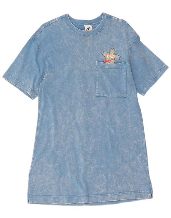 Γυναικείο μπλουζάκι Nike UK 10 Small Blue Tie Dye Cotton