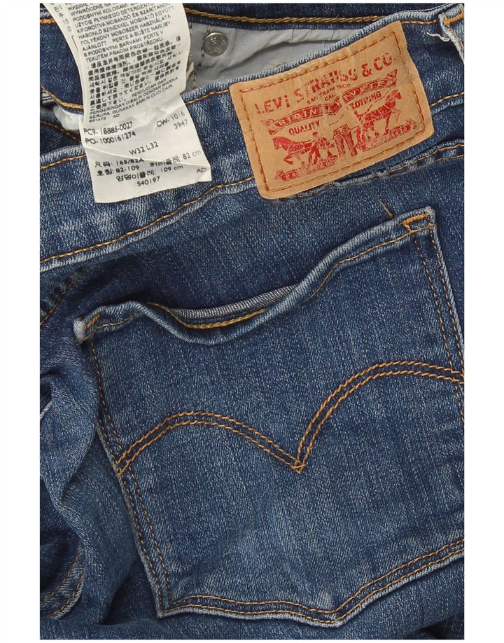 Levi's Womens 715 Bootcut Jeans W32 L32 Μπλε βαμβακερό