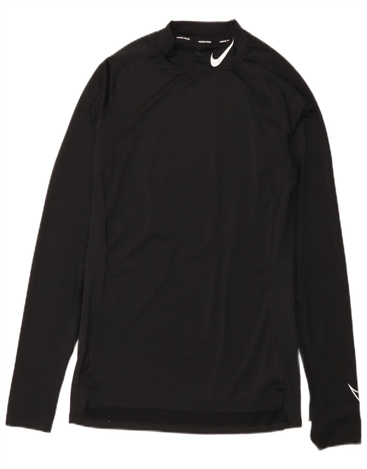 Μακρυμάνικο μεσαίο μαύρο πολυεστέρας Nike Mens Dri Fit Graphic Top