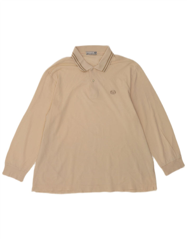 Ανδρικό μακρυμάνικο μπλουζάκι πόλο Sergio Tacchini XL Μπεζ