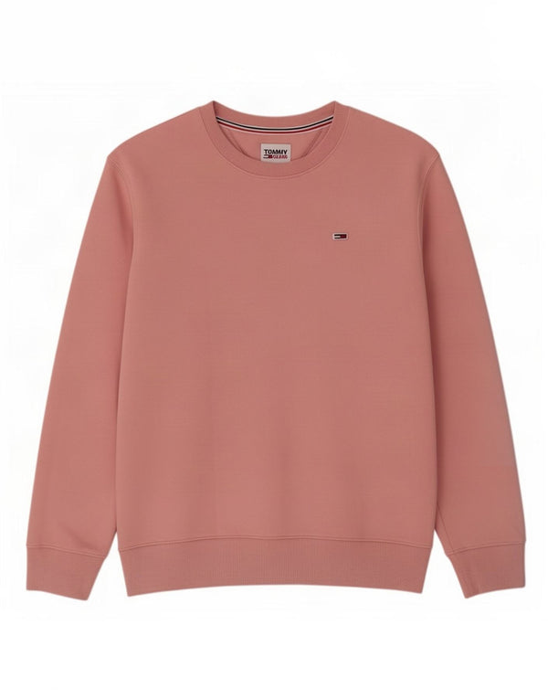 Ανδρικό φούτερ Tommy Hilfiger Jumper μεγάλο ροζ βαμβακερό