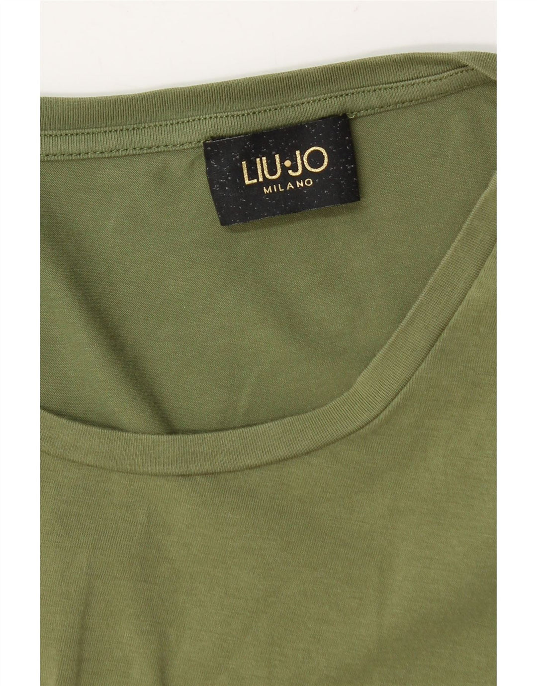 Γυναικείο γραφικό μπλουζάκι LIU JO Top UK 12 Medium Green