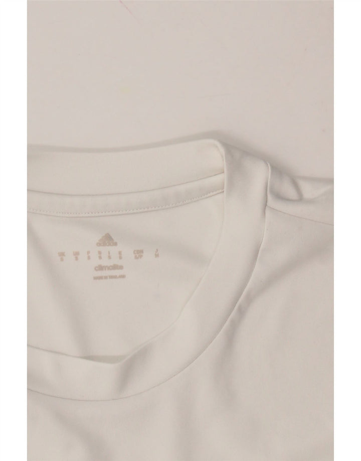 ADIDAS Mens Climalite T-Shirt Top Small White Polyester Vintage Adidas and Second-Hand Adidas from Messina Hembry 