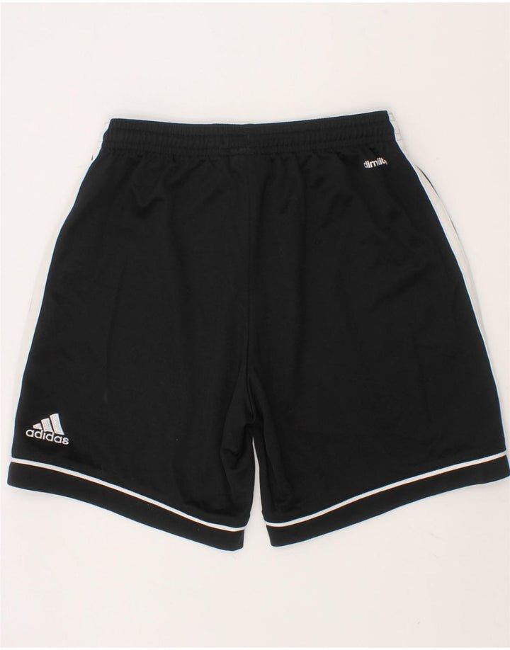 ADIDAS Boys Climalite Sport Shorts 11-12 Years Black Polyester Vintage Adidas and Second-Hand Adidas from Messina Hembry 