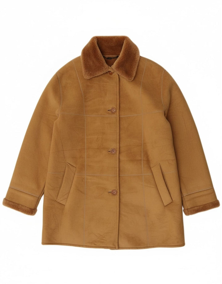 FUCHS & SCHMITT Γυναικείο μπουφάν Sherpa UK 14 μεσαίο μπεζ πολικό δέρμα