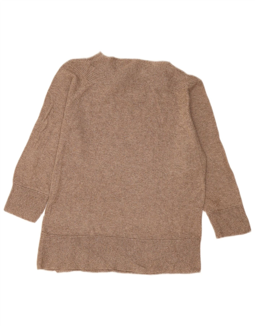 Marks & Spencer Γυναικείο πουλόβερ με λαιμό κουμπιά UK 14 Medium Beige