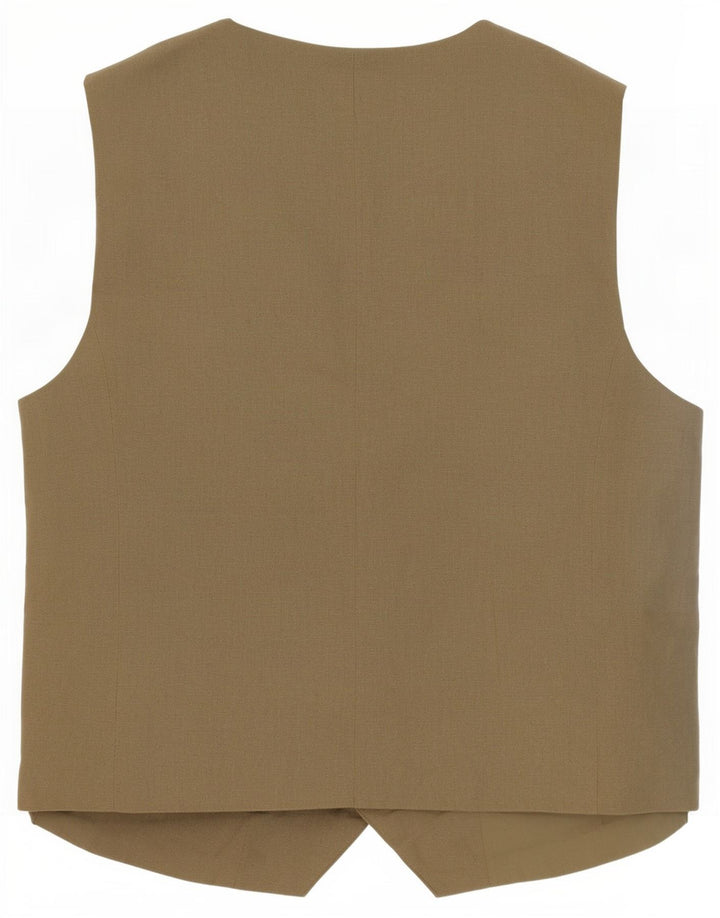 Zara Γυναικείο Γιλέκο UK 10 Small Khaki Polyester