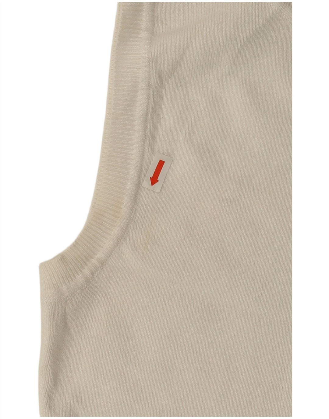 Zara Γυναικείο Crop Vest Top UK 12 Medium White Viscose