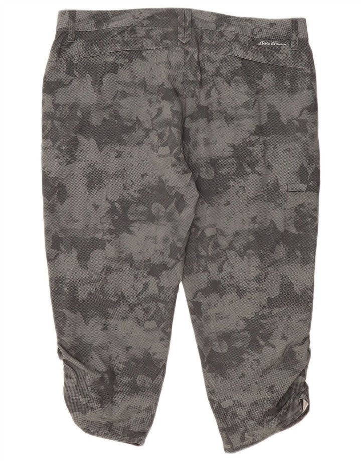 Eddie Bauer Γυναικείο παντελόνι Capri Cargo US 14 XL W38 L21 Γκρι παραλλαγή