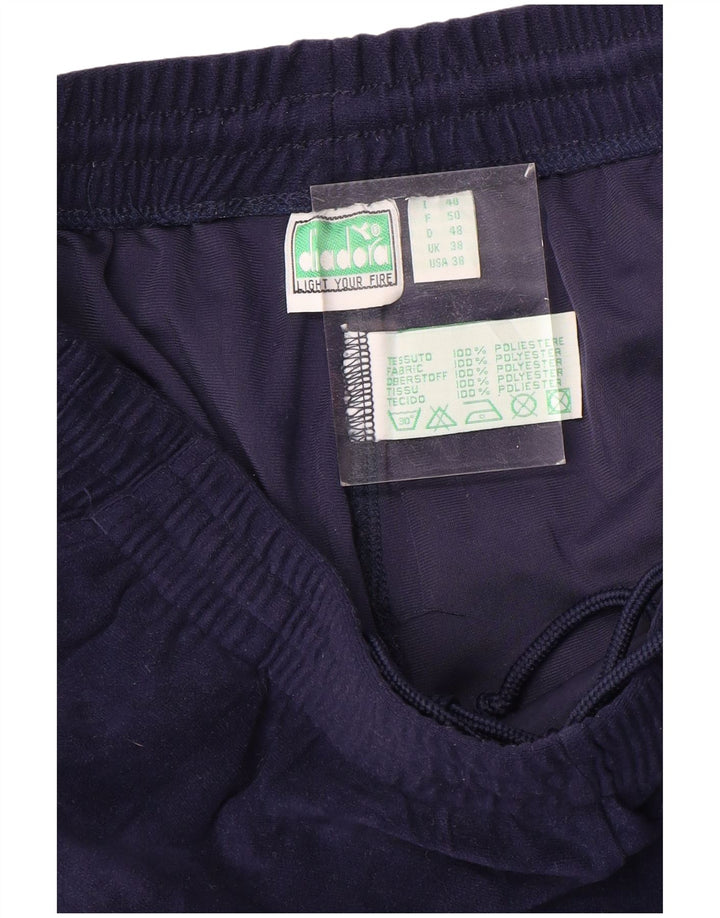 DIADORA Ανδρική βελούδινη αθλητική φόρμα παντελόνι XL Navy Blue Polyester