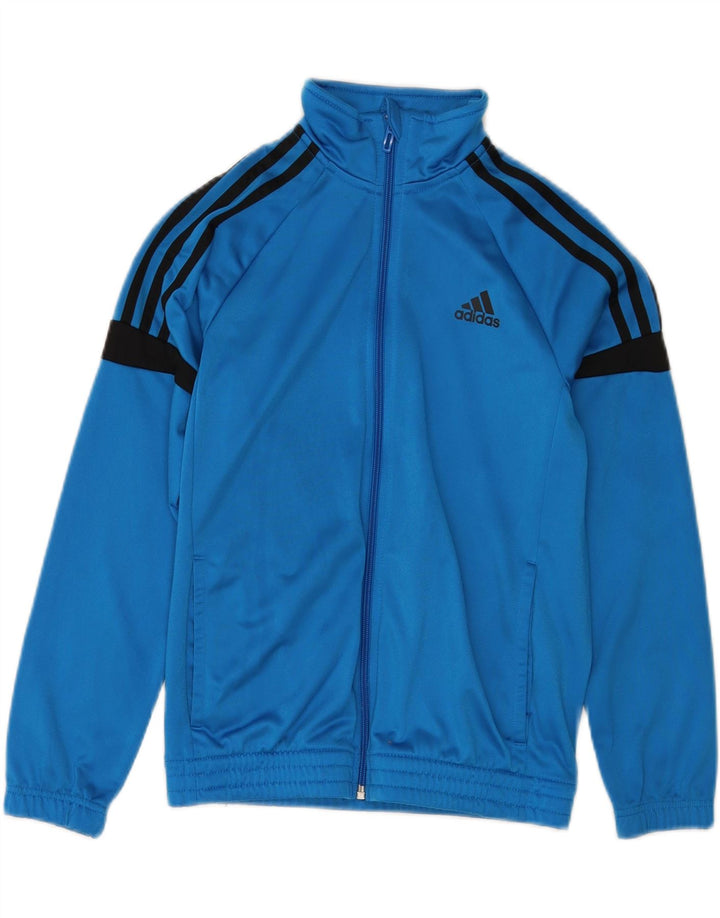Adidas Boys αθλητική φόρμα Adidas Top Jacket 11-12 Years Blue Colourblock Polyester