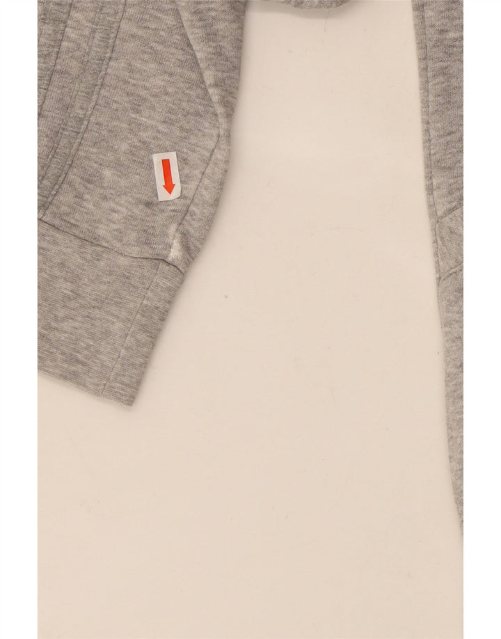 Adidas Γυναικεία φόρμα φόρμας με γραφικό τοπ μπουφάν UK 8 Small Grey Flecked Cotton