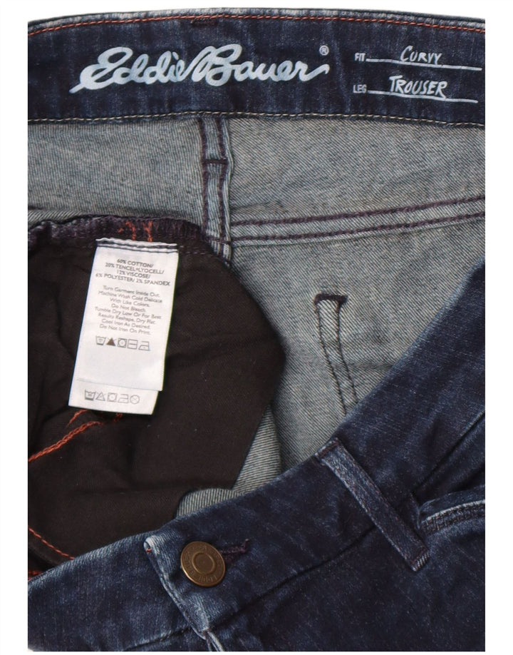 Eddie Bauer Γυναικείο τζιν μποτάκι με καμπύλες W32 L28 Navy Blue Cotton