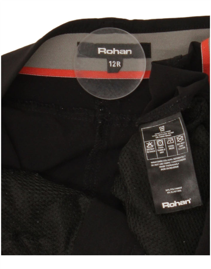 ROHAN Γυναικείο ίσιο παντελόνι Chino UK 12 Medium W30 L30 Μαύρο Πολυαμίδιο