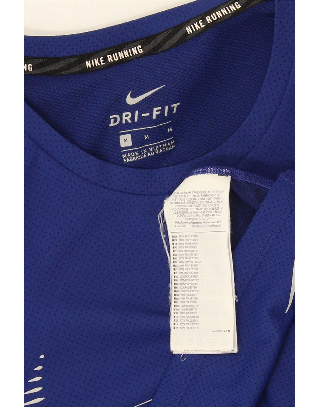 Ανδρικό T-Shirt Nike με γραφικό Dri Fit, μεσαίο μπλε πολυεστέρας