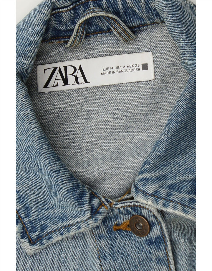Zara Γυναικείο Τζιν Μπουφάν UK 14 Medium Blue