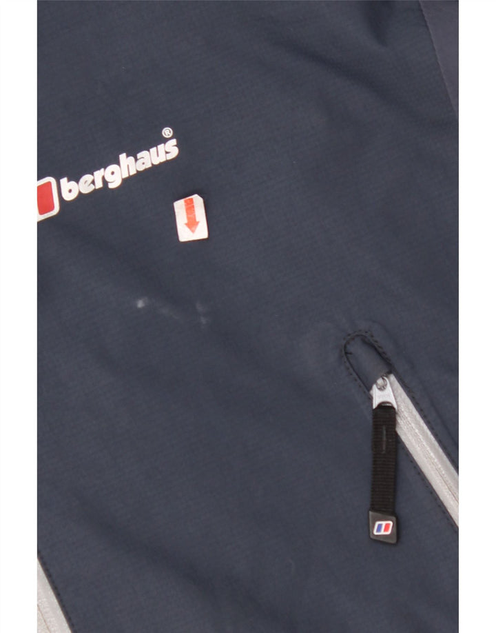 BERGHAUS Ανδρικό μπουφάν βροχής με κουκούλα UK 38 Medium Navy Blue Nylon