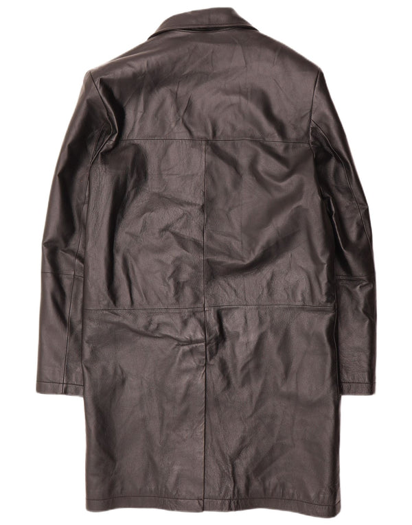 Conbipel Ανδρικό Δερμάτινο Παλτό IT 46 Small Black Leather