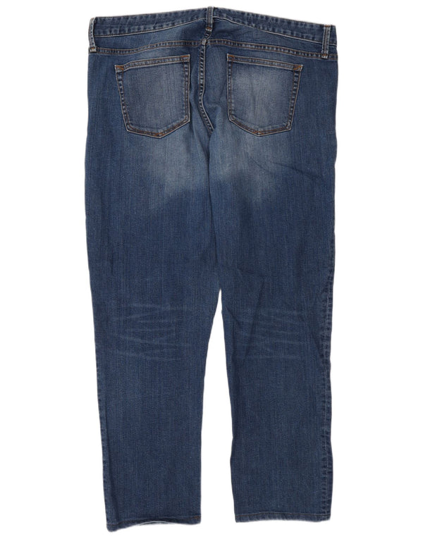 Gap Γυναικείο ψηλό ίσιο τζιν UK 18 XL W34 L30 Μπλε βαμβακερό