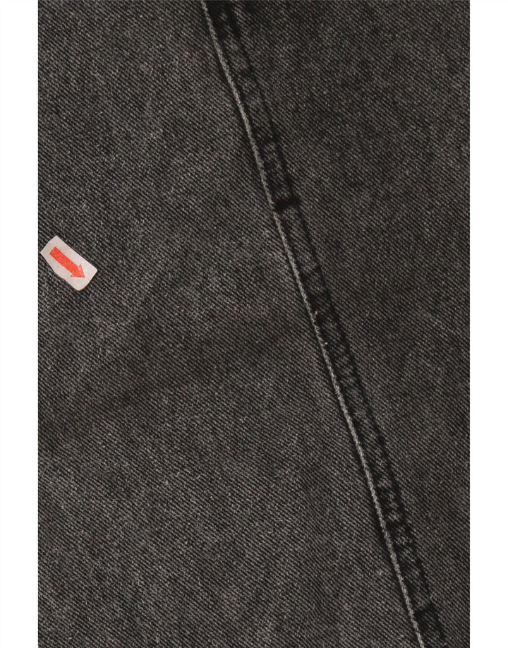 VINTAGE Γυναικεία Τζιν Φούστα W26 Μικρή Γκρι Βαμβακερή