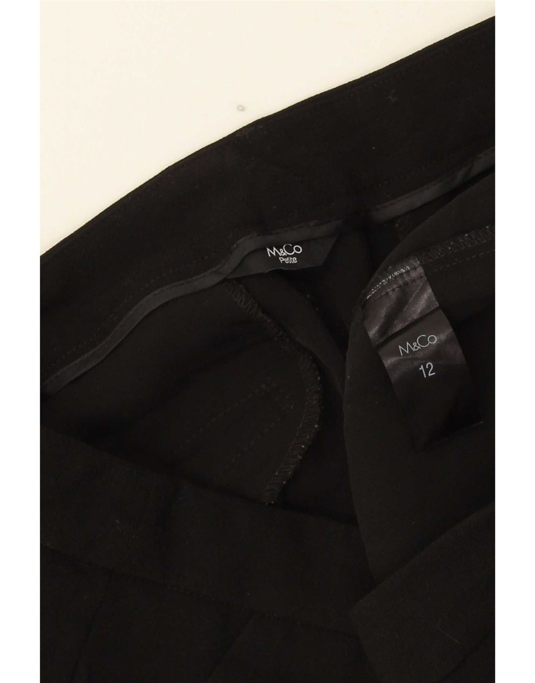 M&Co Γυναικείο Slim παντελόνι Chino UK 12 Medium W32 L25 Μαύρο Πολυεστέρας