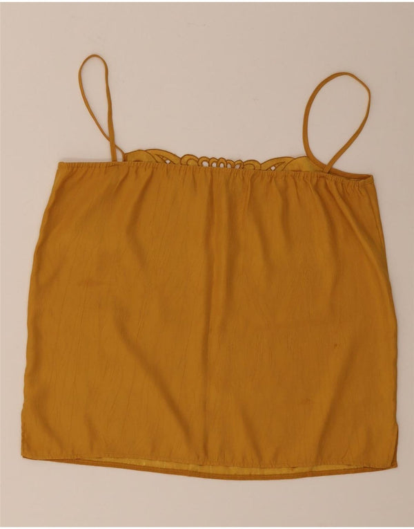 Vintage Womens Cami Top IT 42 Medium Yellow