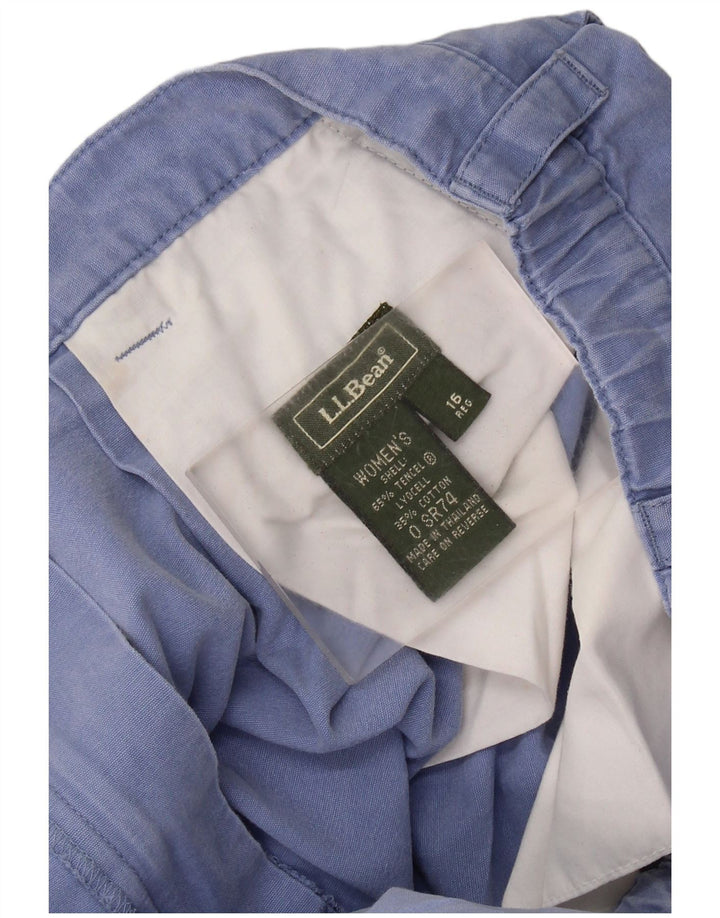 Γυναικείο ψηλόμεσο παντελόνι Chino L.L.Bean US 16 2XL W34 L27 Blue Tencel