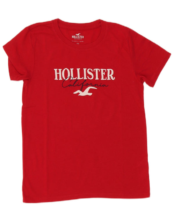 Hollister Γυναικείο T-Shirt Top UK 6 XS Red Cotton