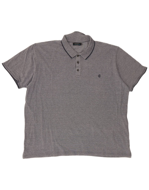 Coveri Mens Polo Shirt 4XL Grey Cotton
