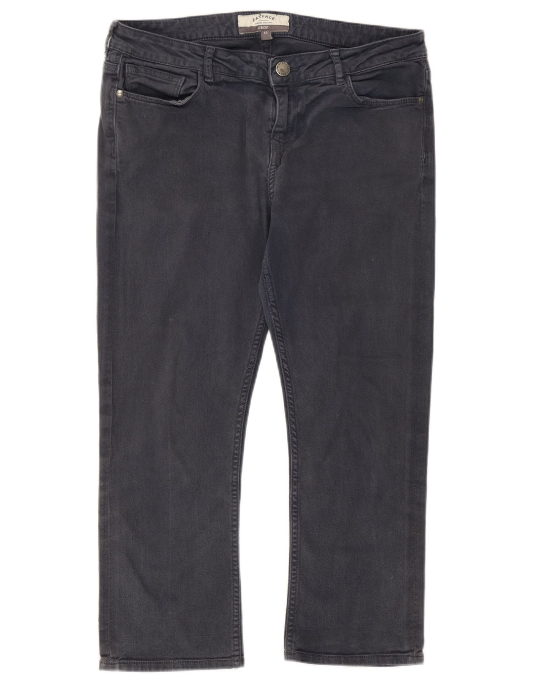 Fat Face Γυναικείο Cropped Jeans UK 12 Medium W32 L22 Γκρι βαμβακερό