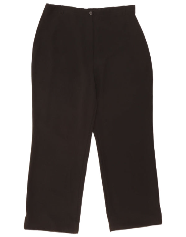 Marks & Spencer Γυναικείο κωνικό casual παντελόνι UK 18 XL W33 L27 μαύρο