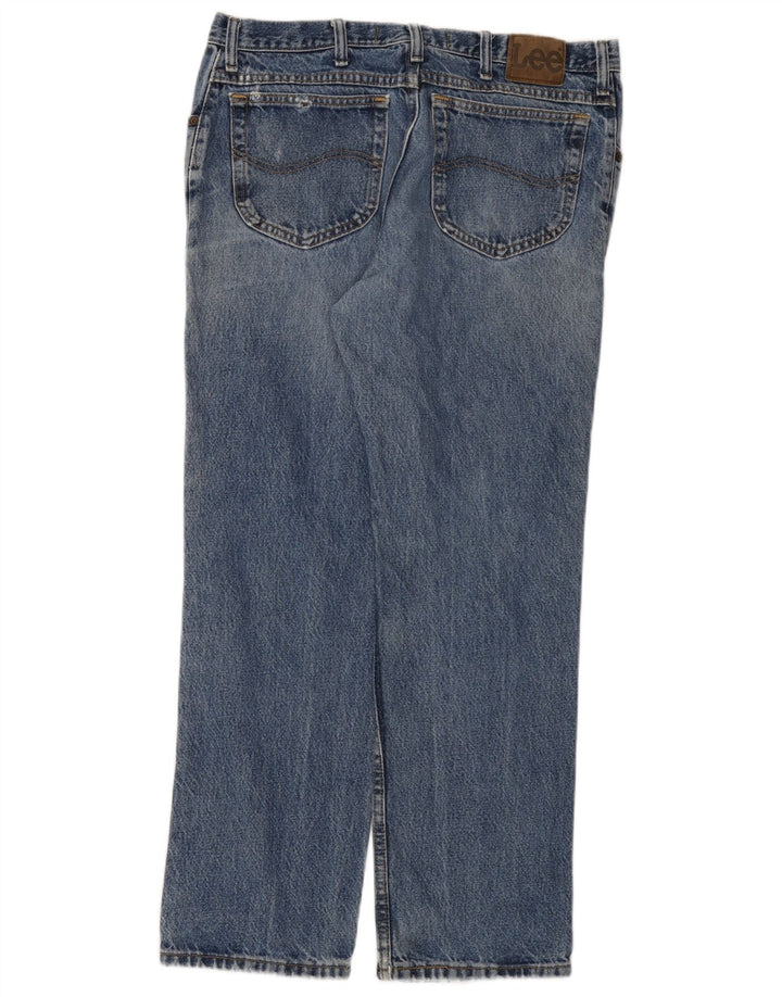 Ανδρικό τζιν LEE Distressed Straight W36 L30 Blue Cotton