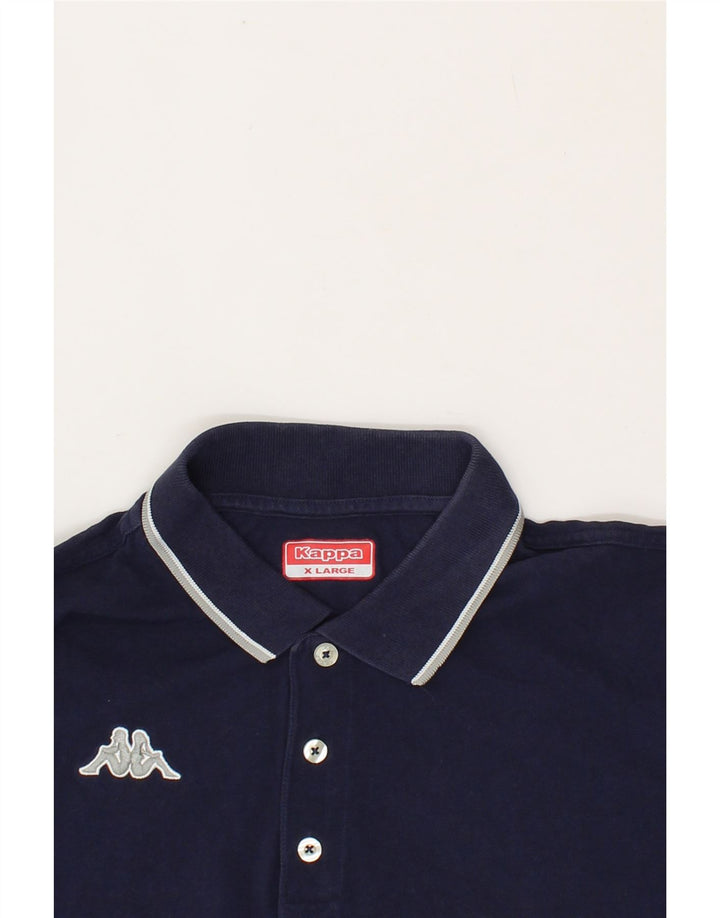 KAPPA Mens Polo Shirt XL Navy Blue Vintage Kappa and Second-Hand Kappa from Messina Hembry 
