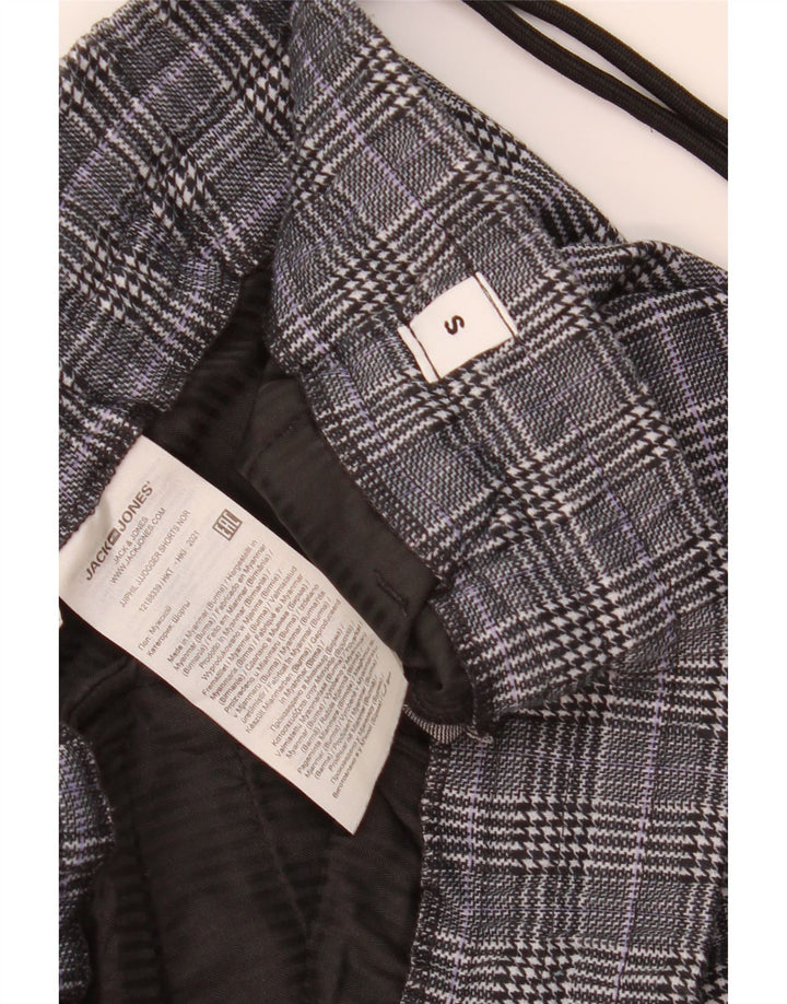 Jack & Jones Ανδρικό σορτς Chino Small W29 Grey Check Polyester
