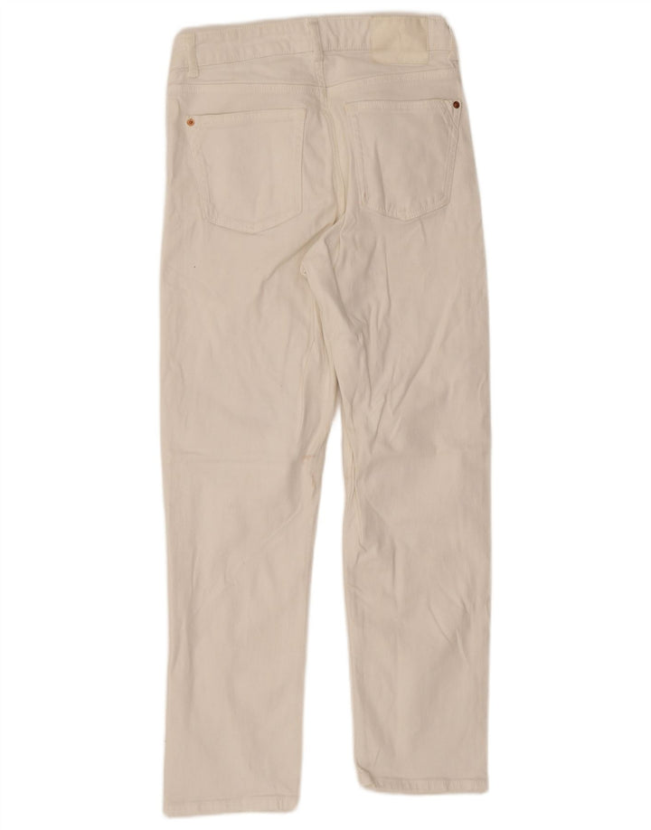 Zara Γυναικείο ίσιο τζιν EU 38 Small W28 L26 Λευκό