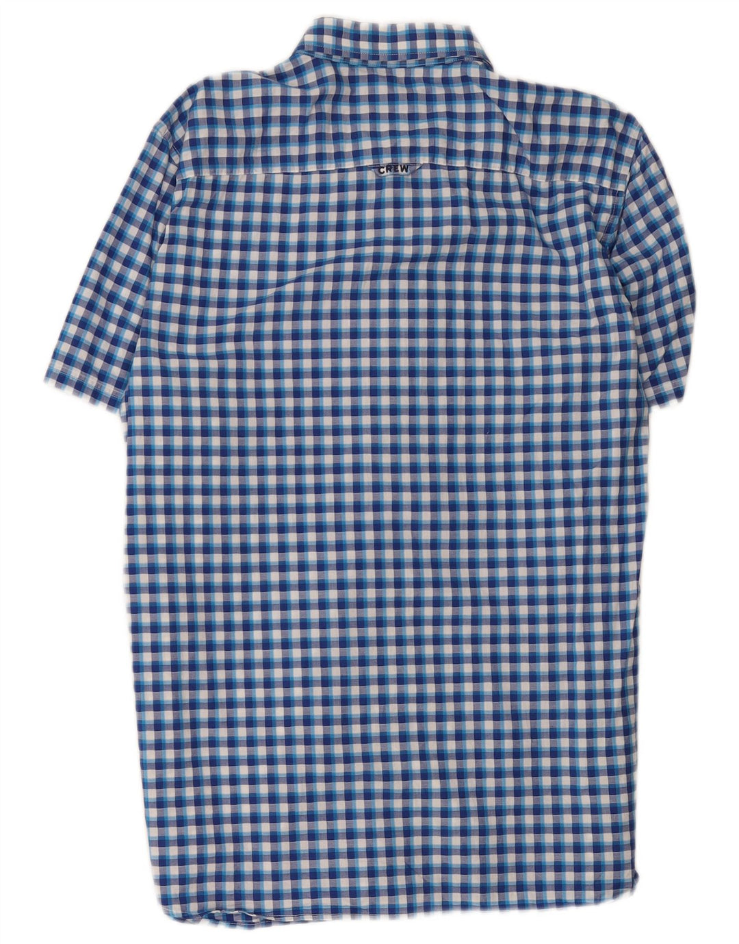 Ανδρικό κοντομάνικο πουκάμισο Crew XL Blue Check Cotton