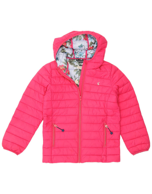 Τζάκετ Joules Girls Hooded Geded Jacket 9-10 Years Pink Polyamide