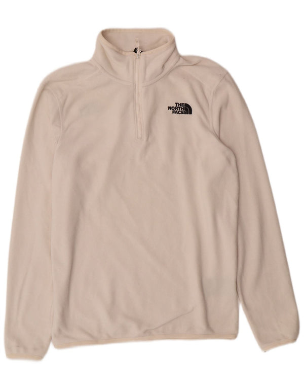 THE NORTH FACE Ανδρικό φερμουάρ Fleece Jumper Μικρός Λευκός Πολυεστέρας