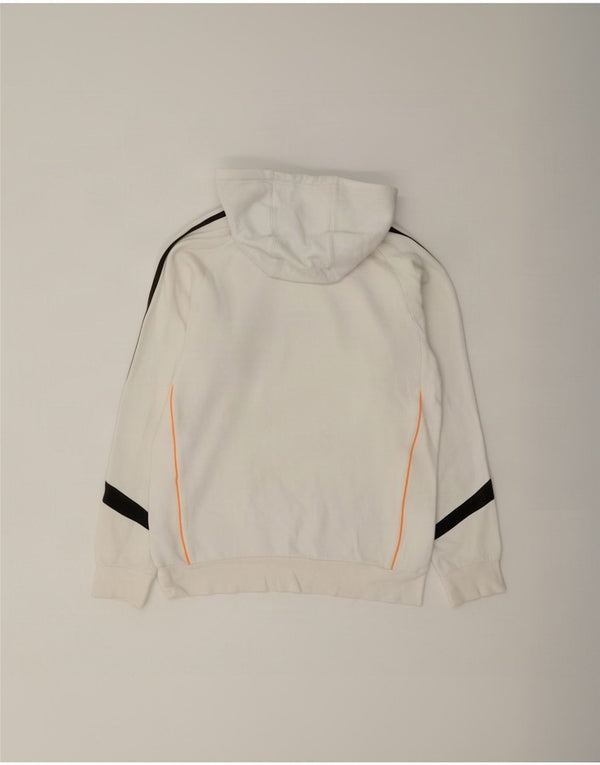 Ανδρικό γραφικό κουκούλα Adidas, μικρό λευκό χρώμα, βαμβακερό
