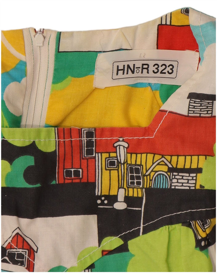 VINTAGE Γυναικείο Βασικό Φόρεμα IT 42 Μεσαίο Πολύχρωμο Floral καινοτομία