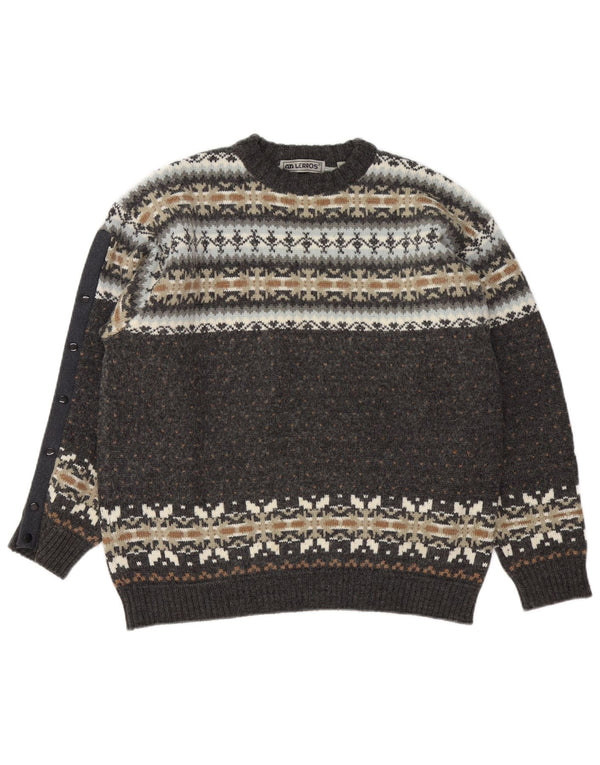 Ανδρικό πουλόβερ Lerros Crew Neck Jumper Large Grey Fair Isle