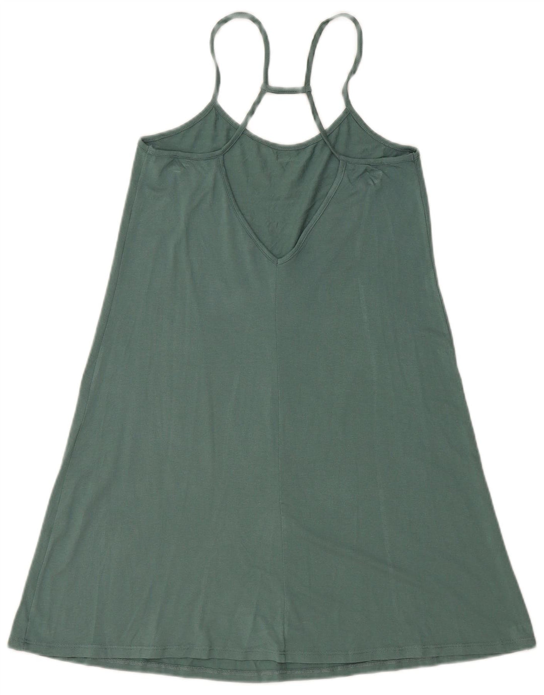 BENETTON Womens Halter Top UK 8 Small Green