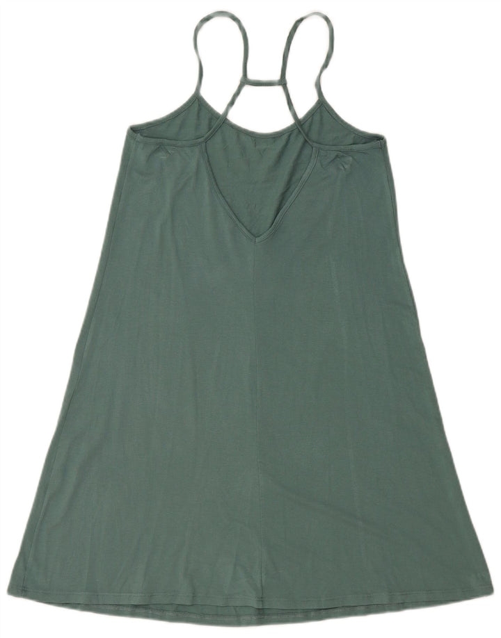 BENETTON Womens Halter Top UK 8 Small Green