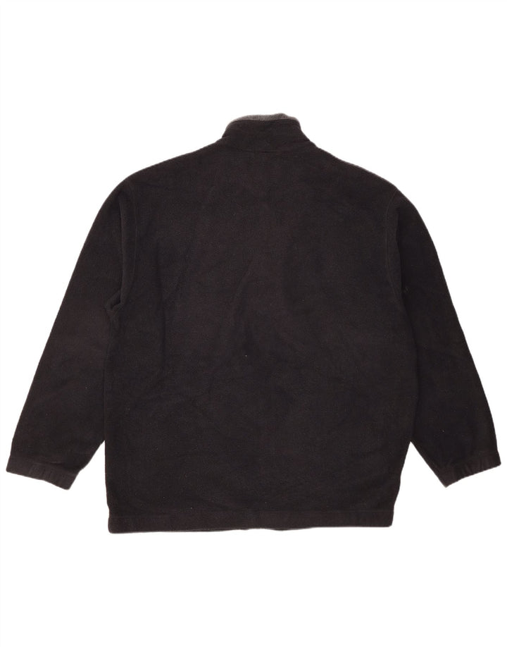 Marks & Spencer Ανδρικό Μπουφάν Μπλε Harbor Fleece UK 42 XL Μαύρο