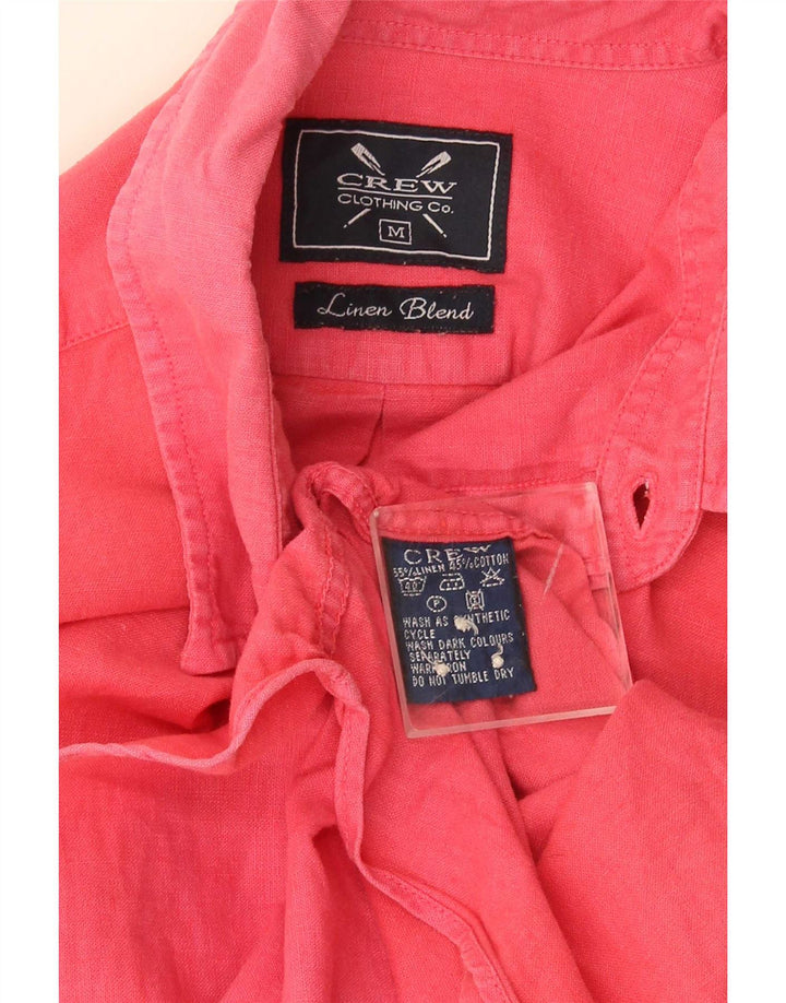 Ανδρικό πουκάμισο Crew Clothing Medium Pink Λινό